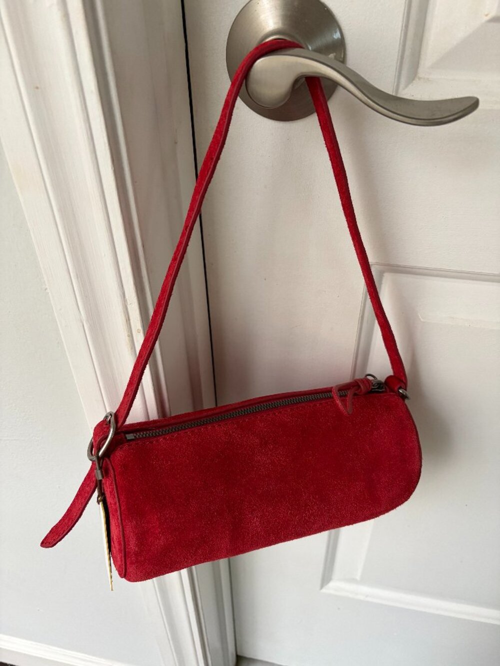 Banana Republic Leather Barrel Bag